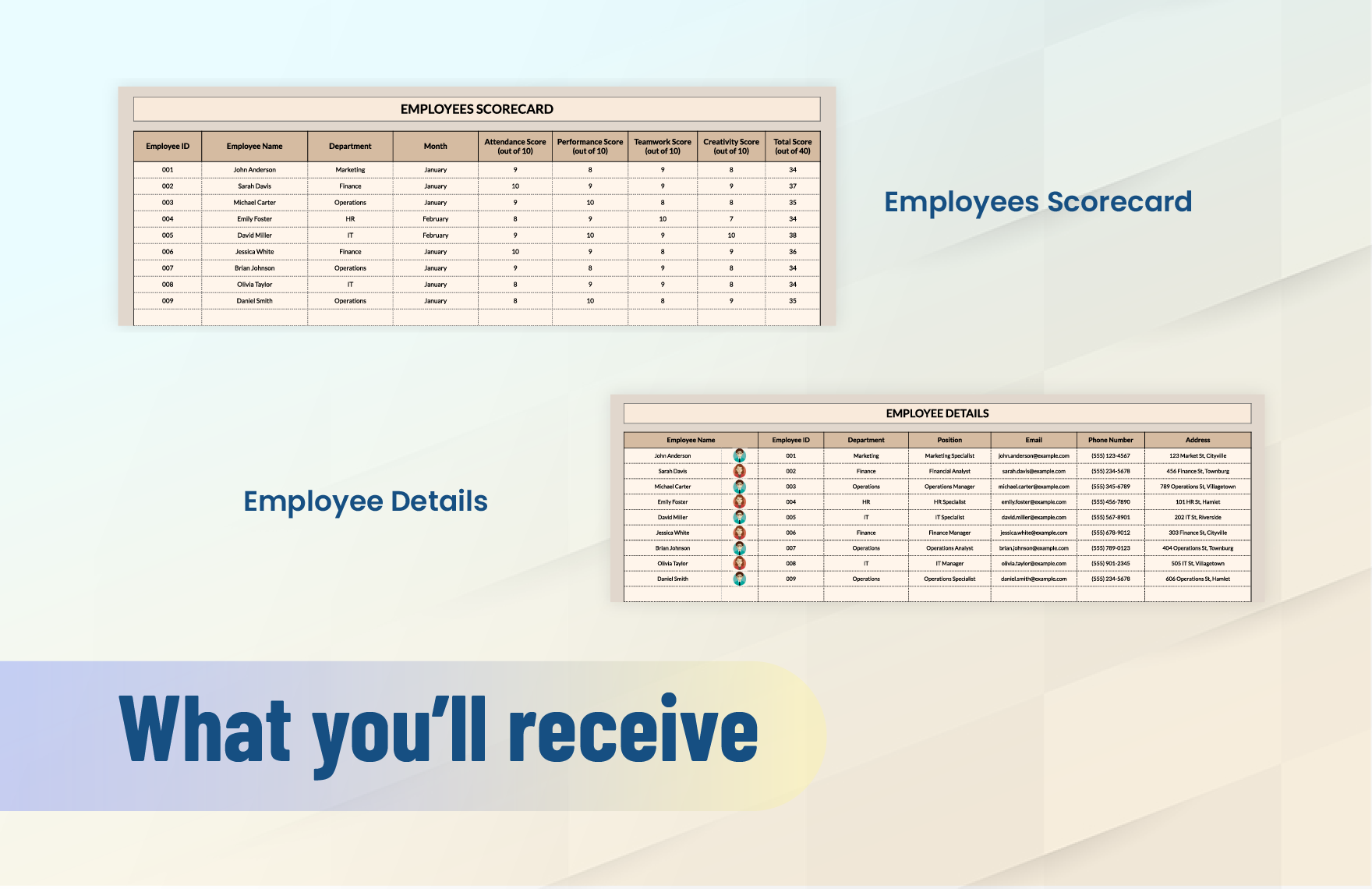 Employee of the Month Voting and Scoring System HR Template