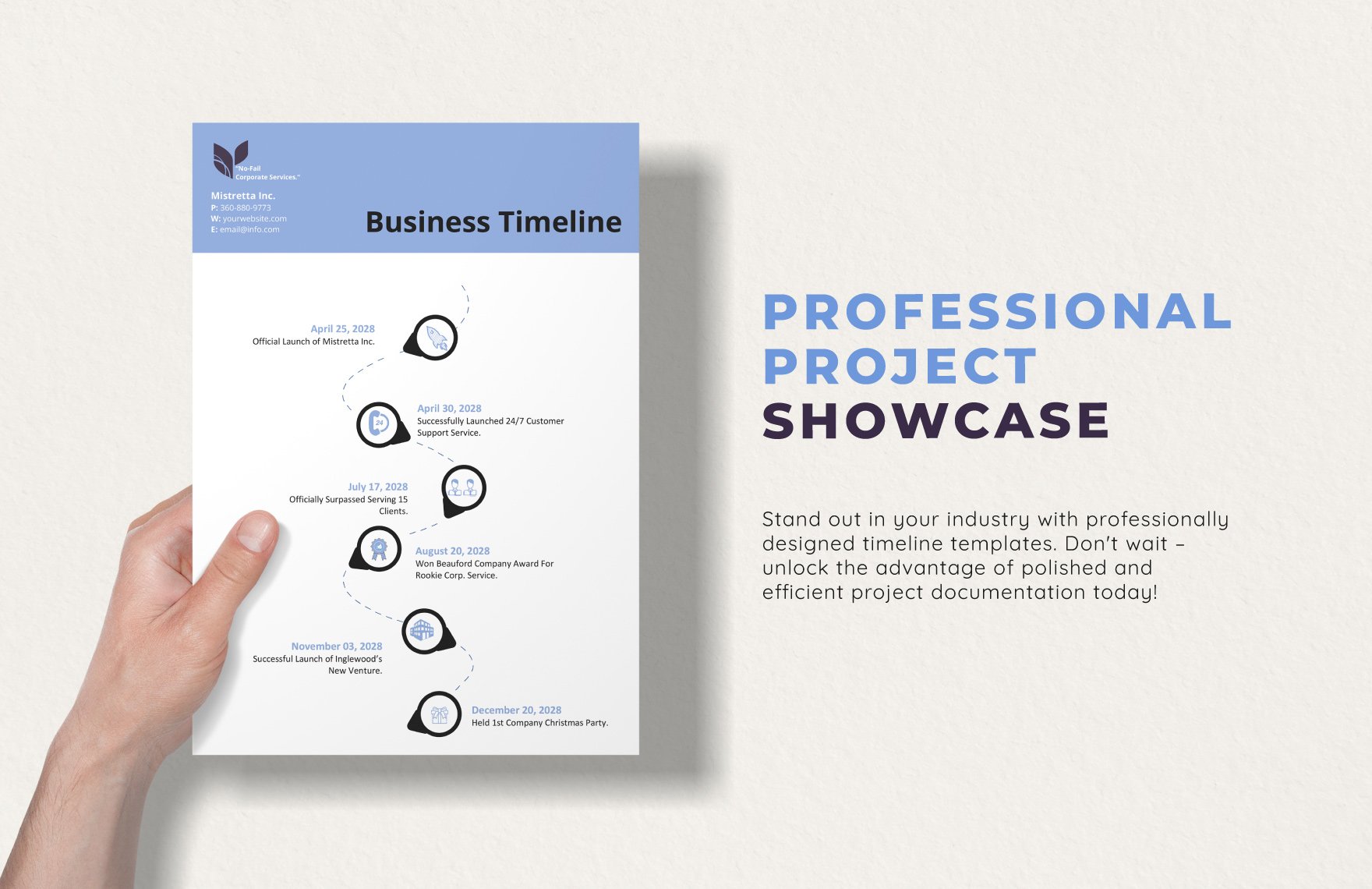 Business Timeline Template