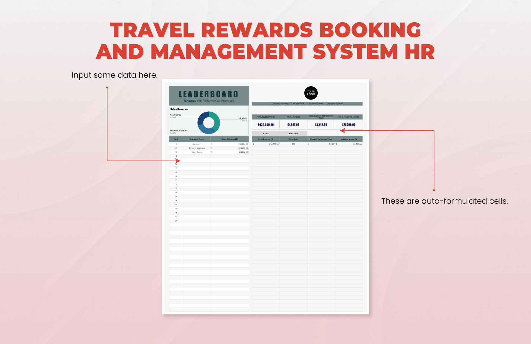Travel Rewards Booking and Management System HR Template