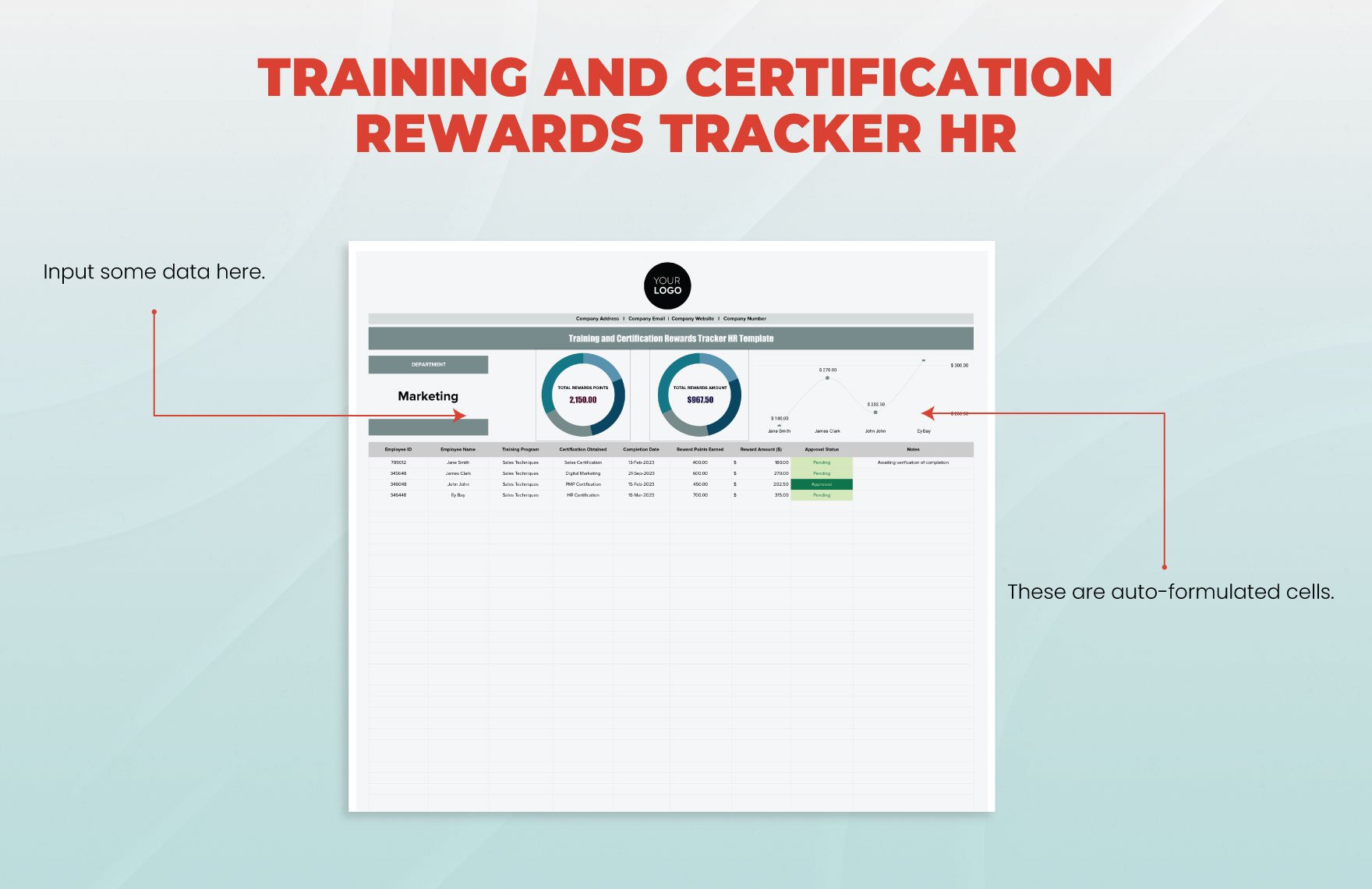 Training and Certification Rewards Tracker HR Template