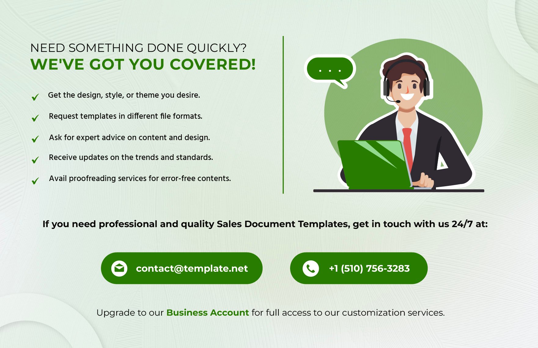 Sales User Guide for Proposal Software Template