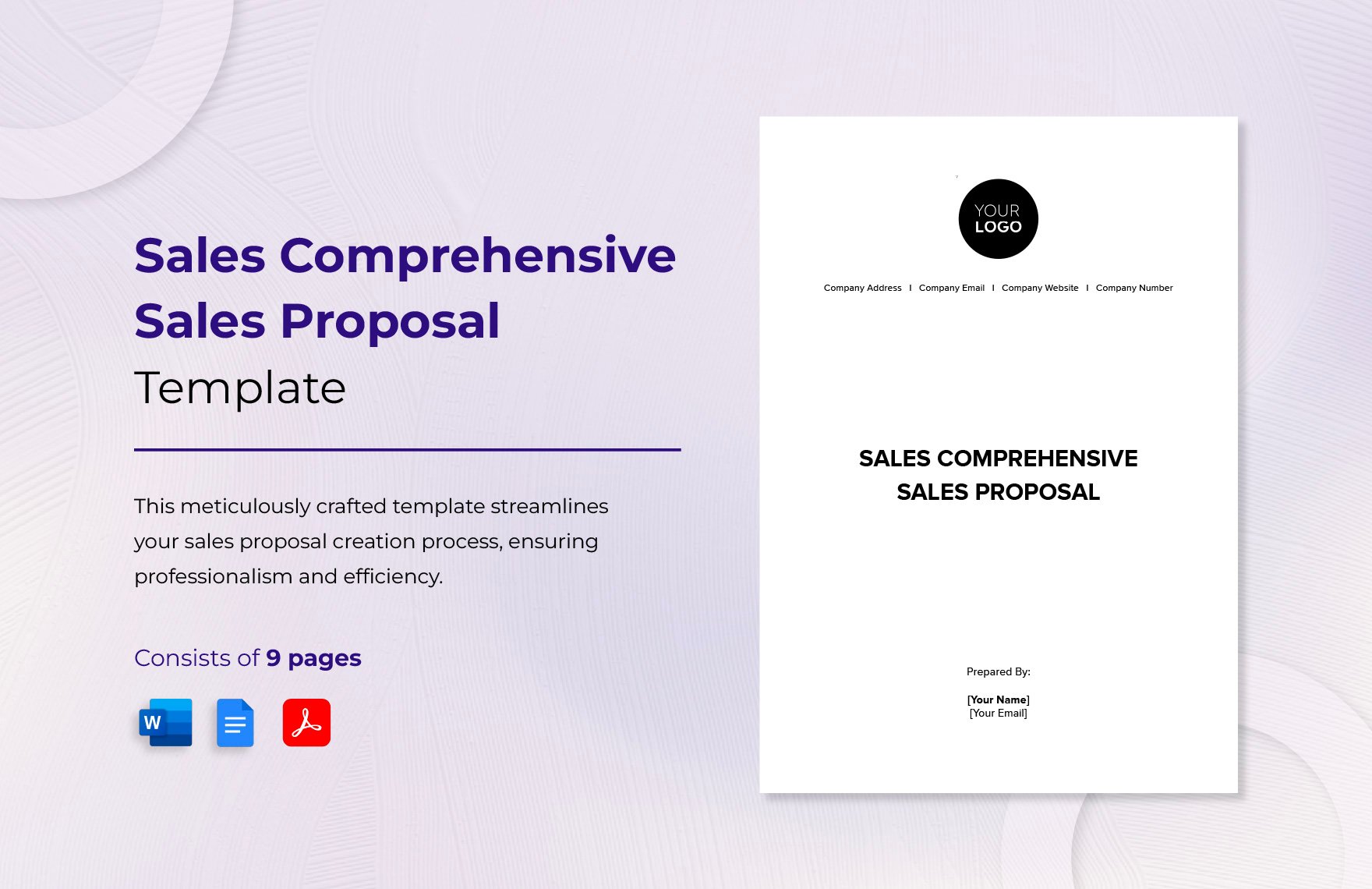 Sales Comprehensive Sales Proposal Template