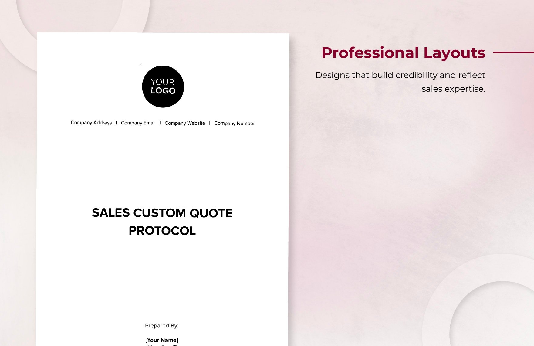 Sales Custom Quote Protocol Template