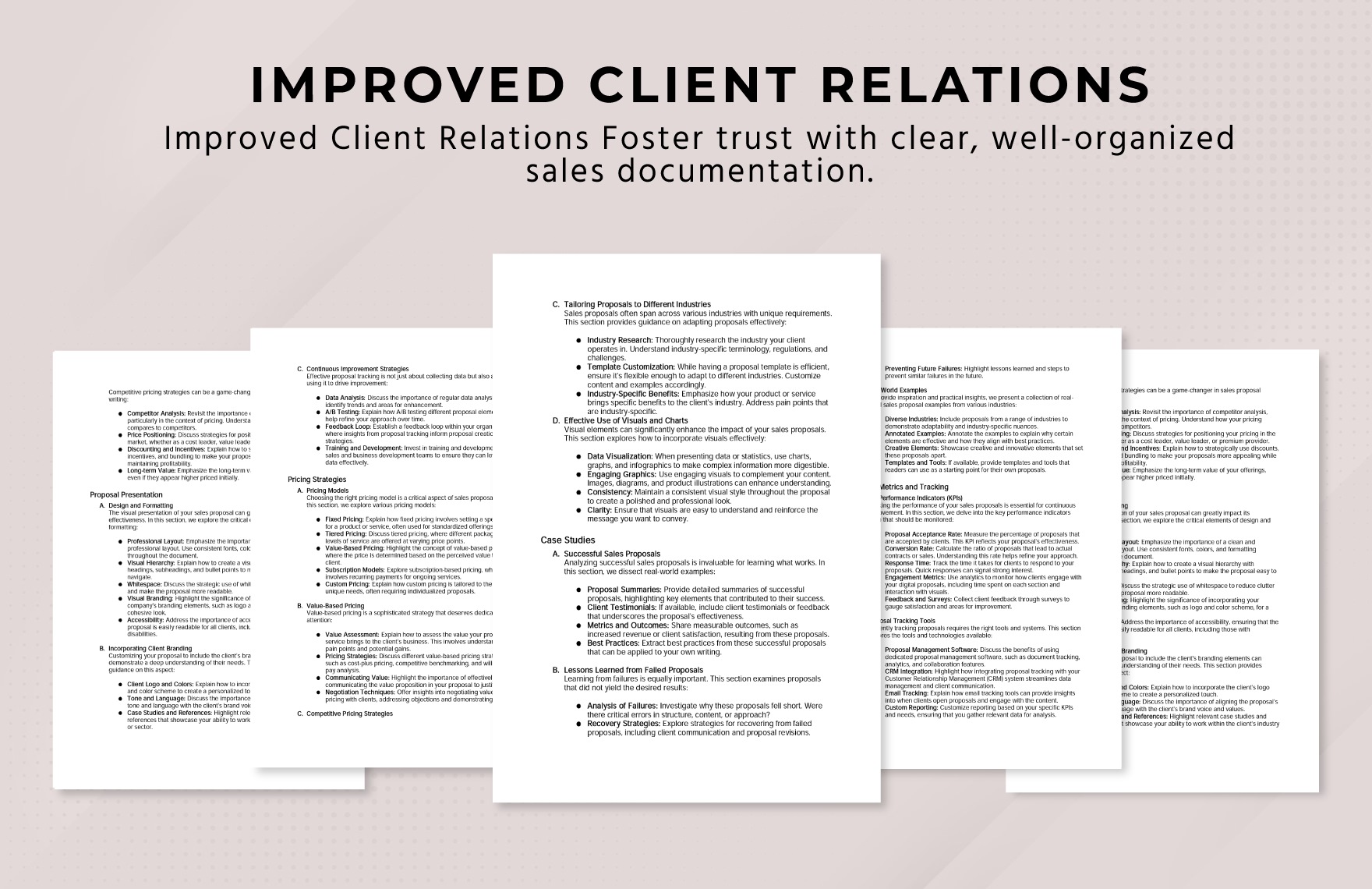 Sales Proposal Writing Research Template