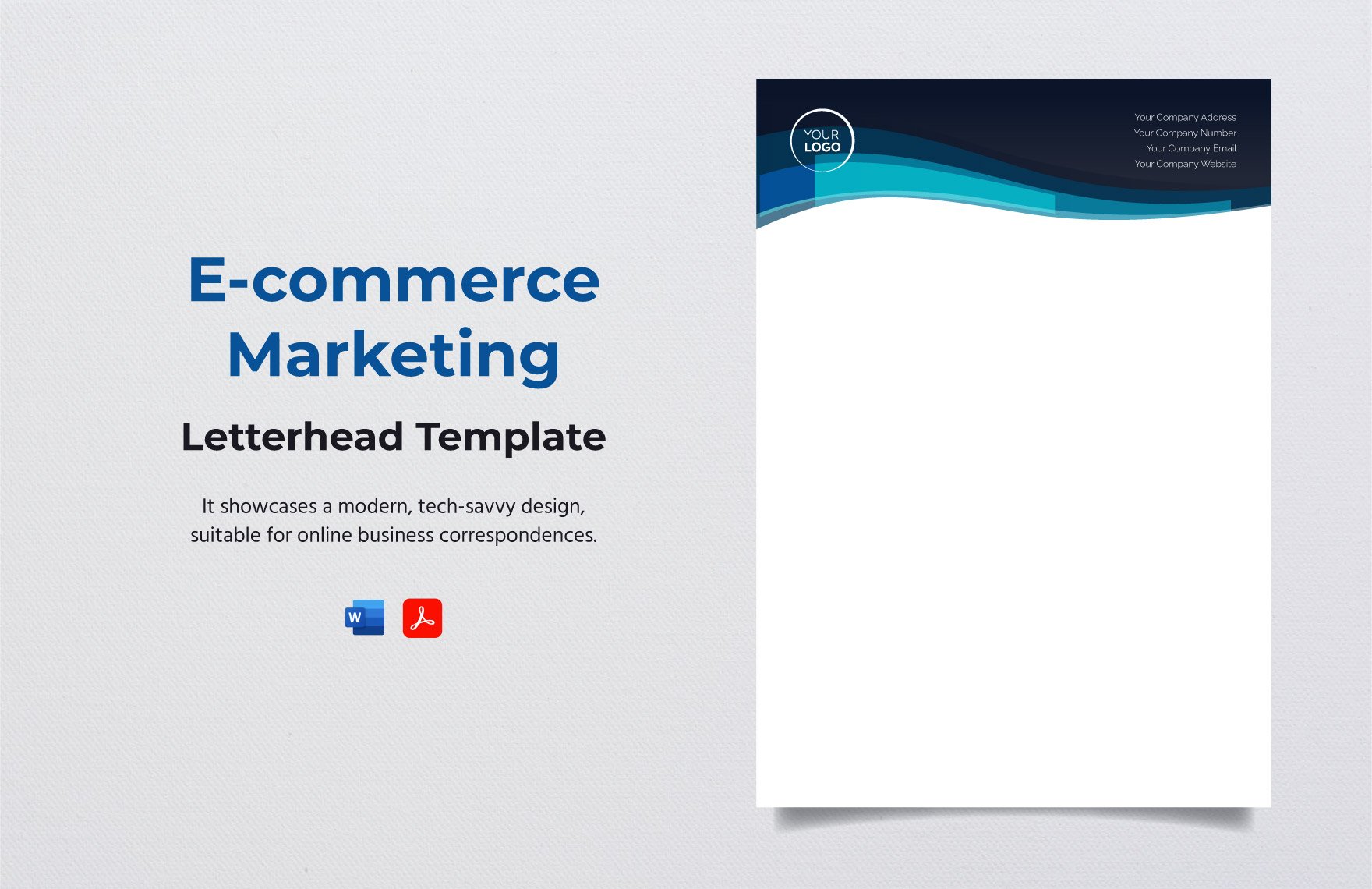 E-commerce Marketing Letterhead Template