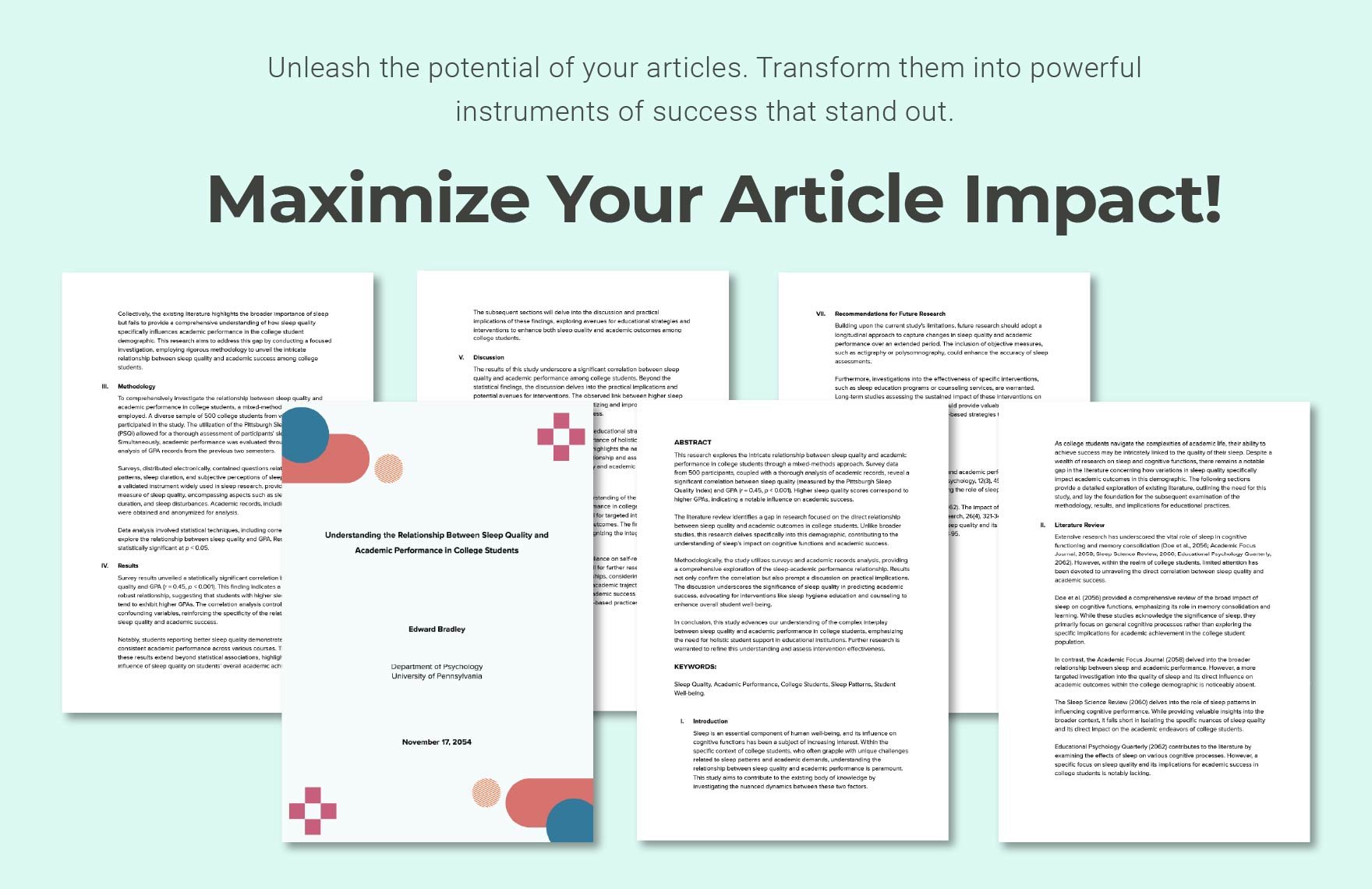 Research Article Template