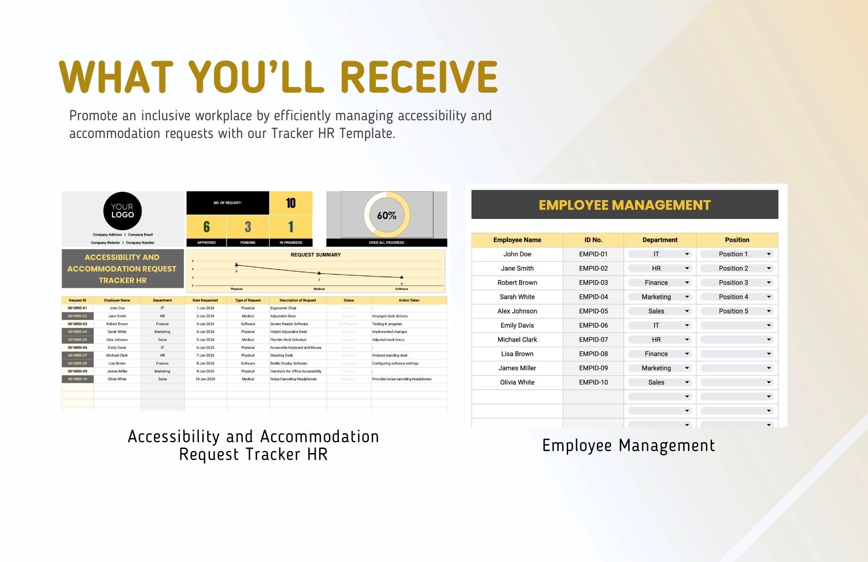 Accessibility and Accommodation Request Tracker HR Template