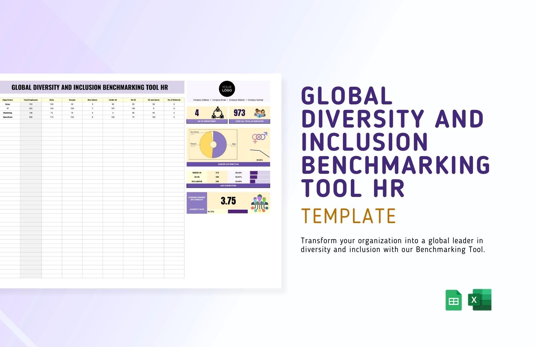 Global Diversity and Inclusion Benchmarking Tool HR Template