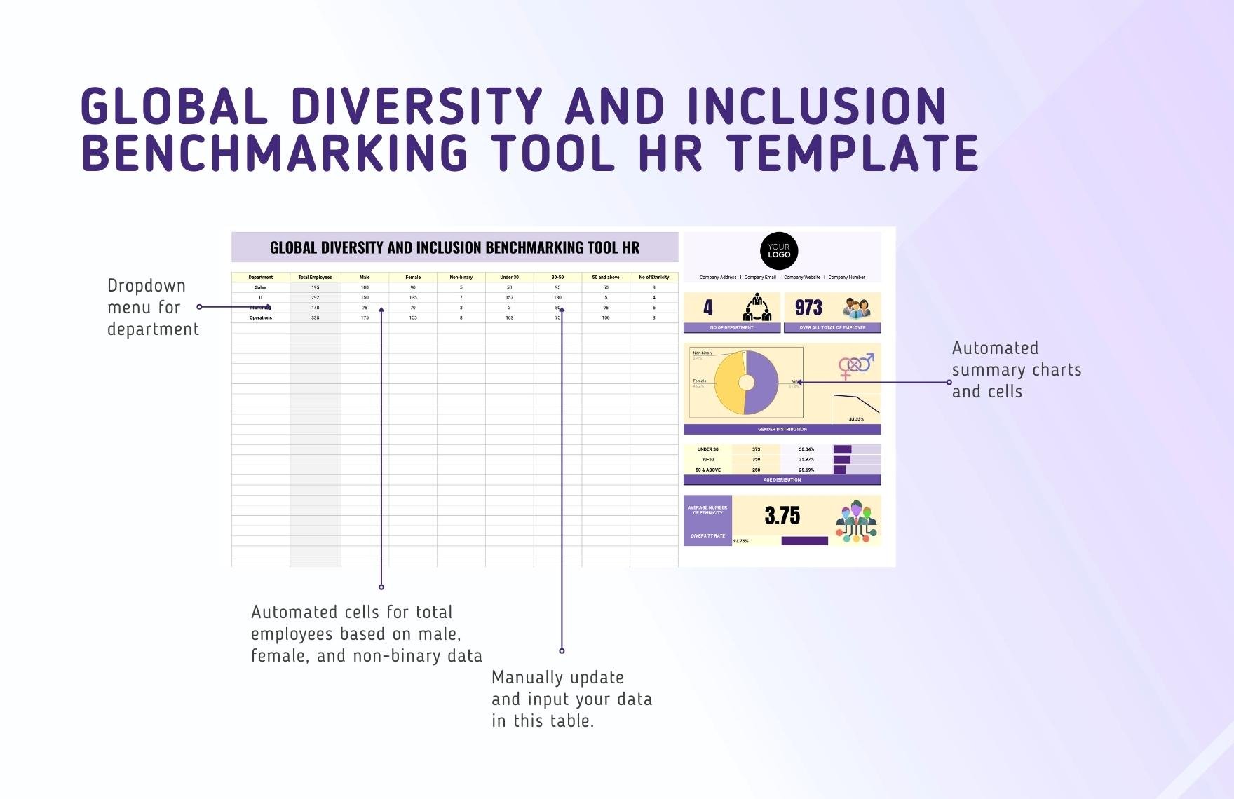 Global Diversity and Inclusion Benchmarking Tool HR Template