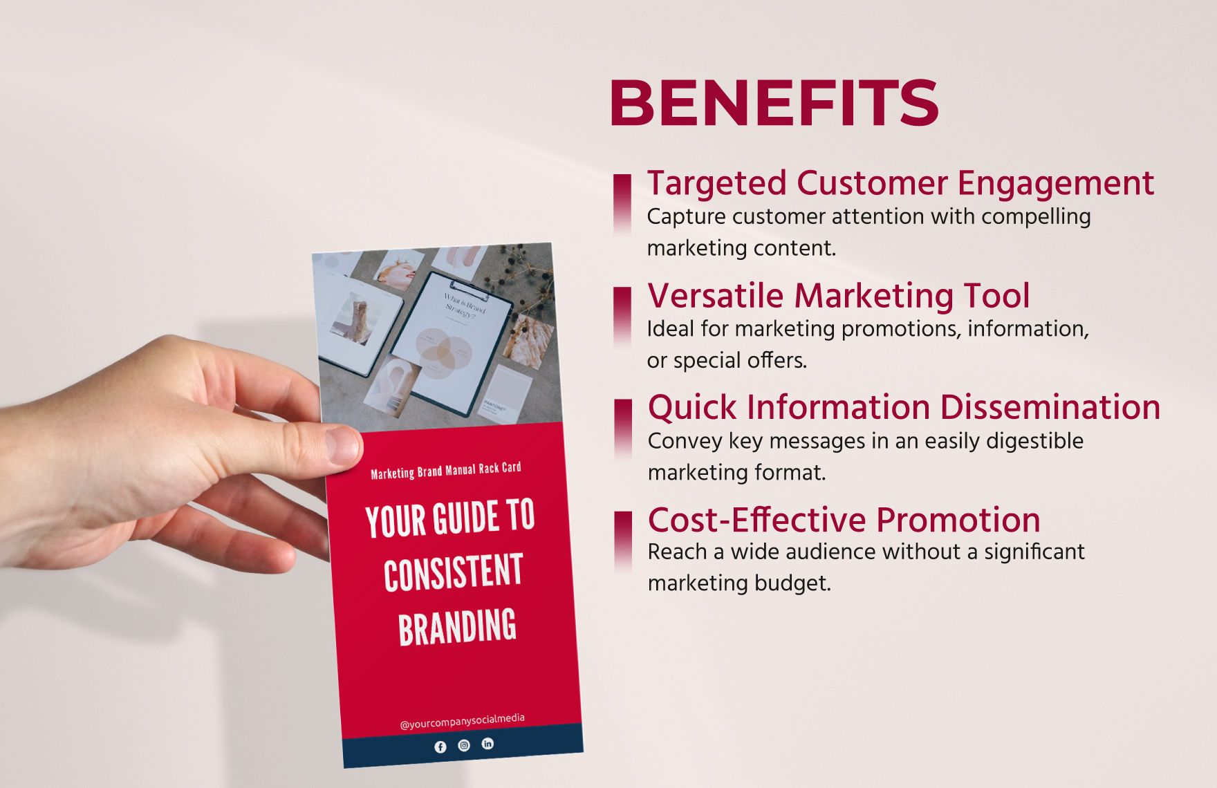 Marketing Brand Manual Rack Card Template