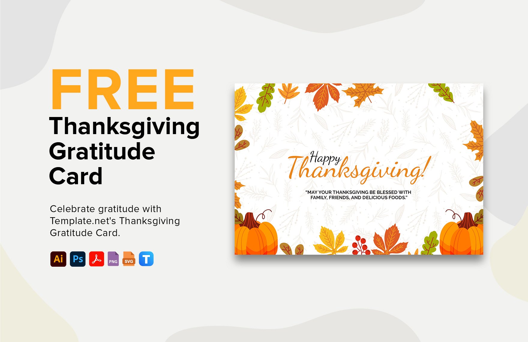 Free Thanksgiving Gratitude Card