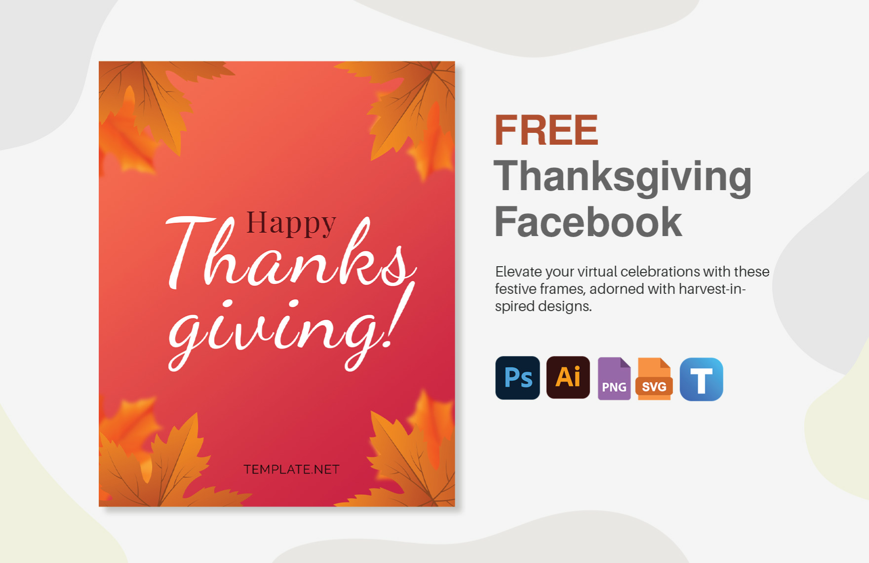 Free Thanksgiving Facebook in PDF, Illustrator, PSD, SVG, PNG