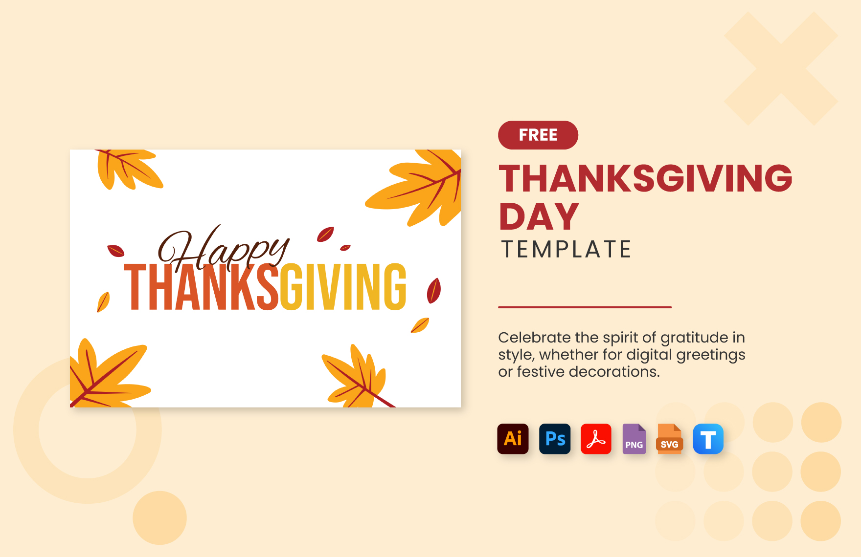 Free Thanksgiving Day in PDF, Illustrator, PSD, SVG, PNG