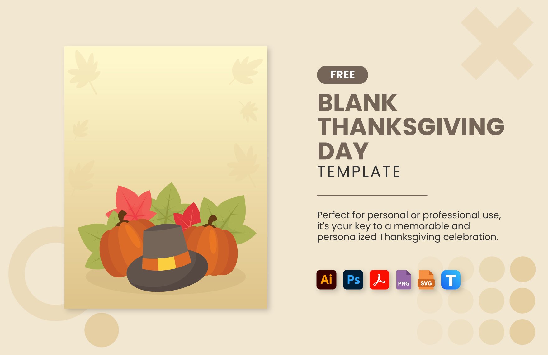 Blank Thanksgiving Day