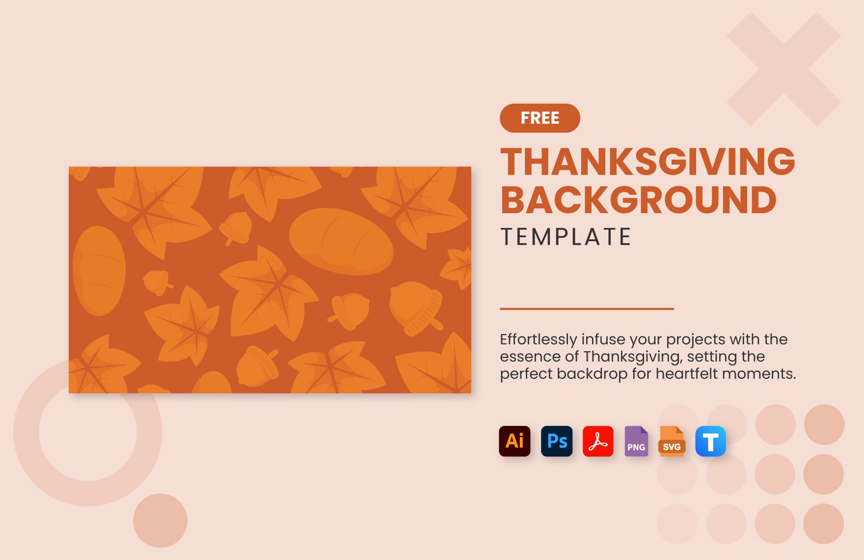 Free Thanksgiving Background in PDF, Illustrator, PSD, SVG, PNG
