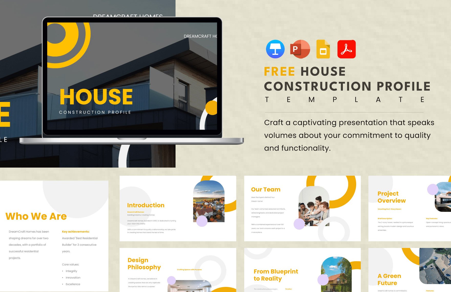 House Construction Profile Template