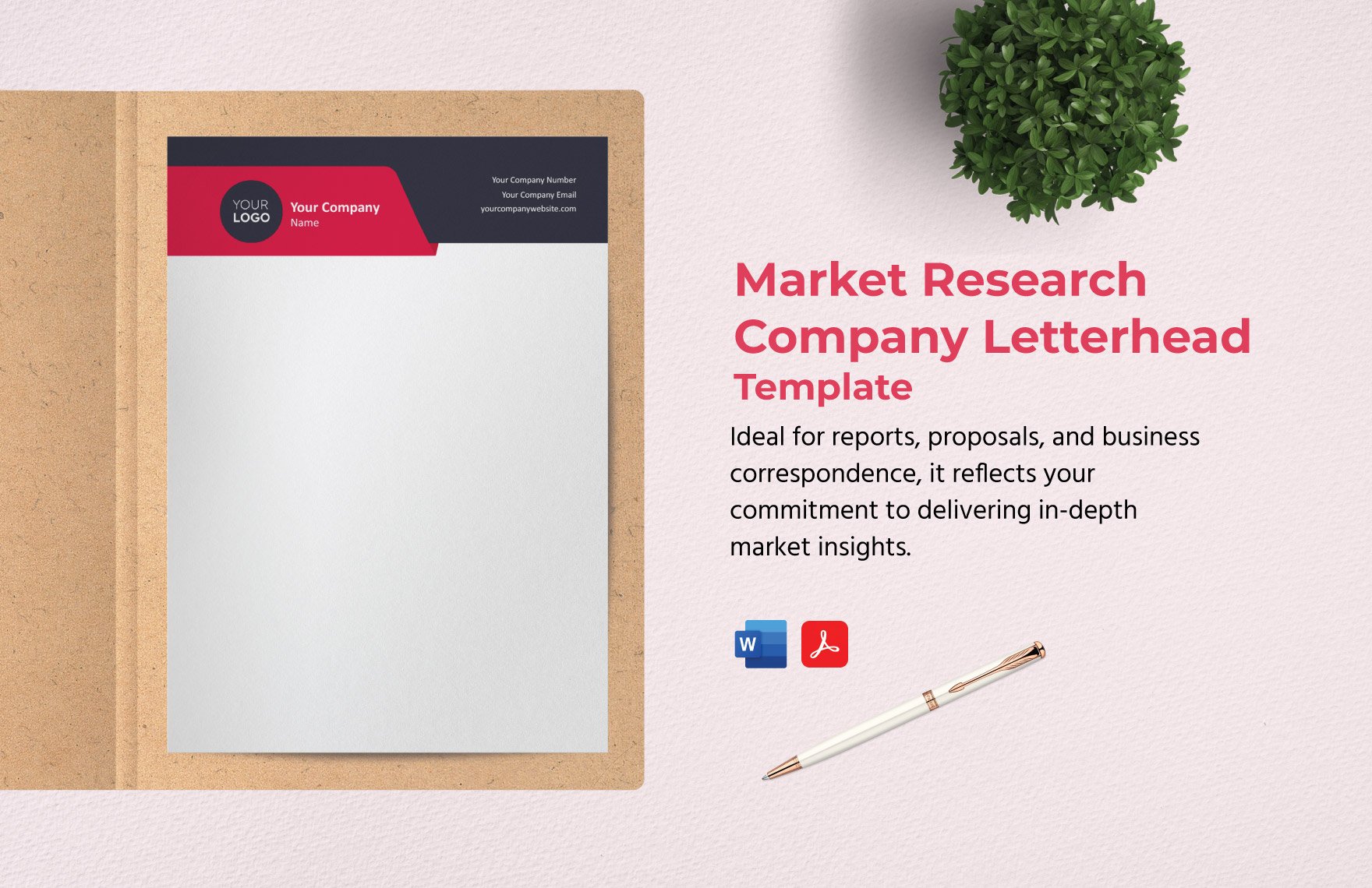 Market Research Company Letterhead Template