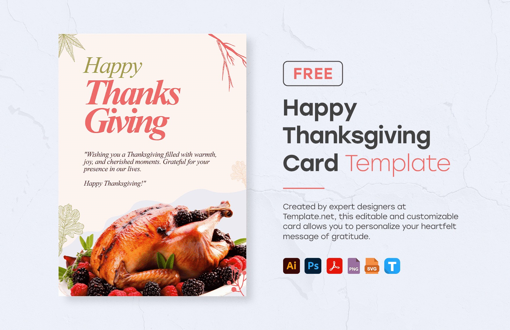 Modern Greeting Card Template in PSD
