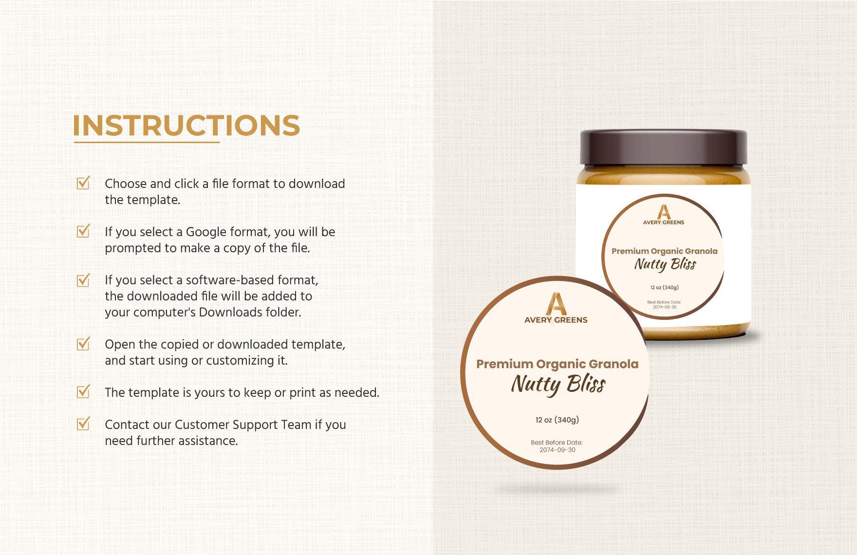  Avery Round Label Template