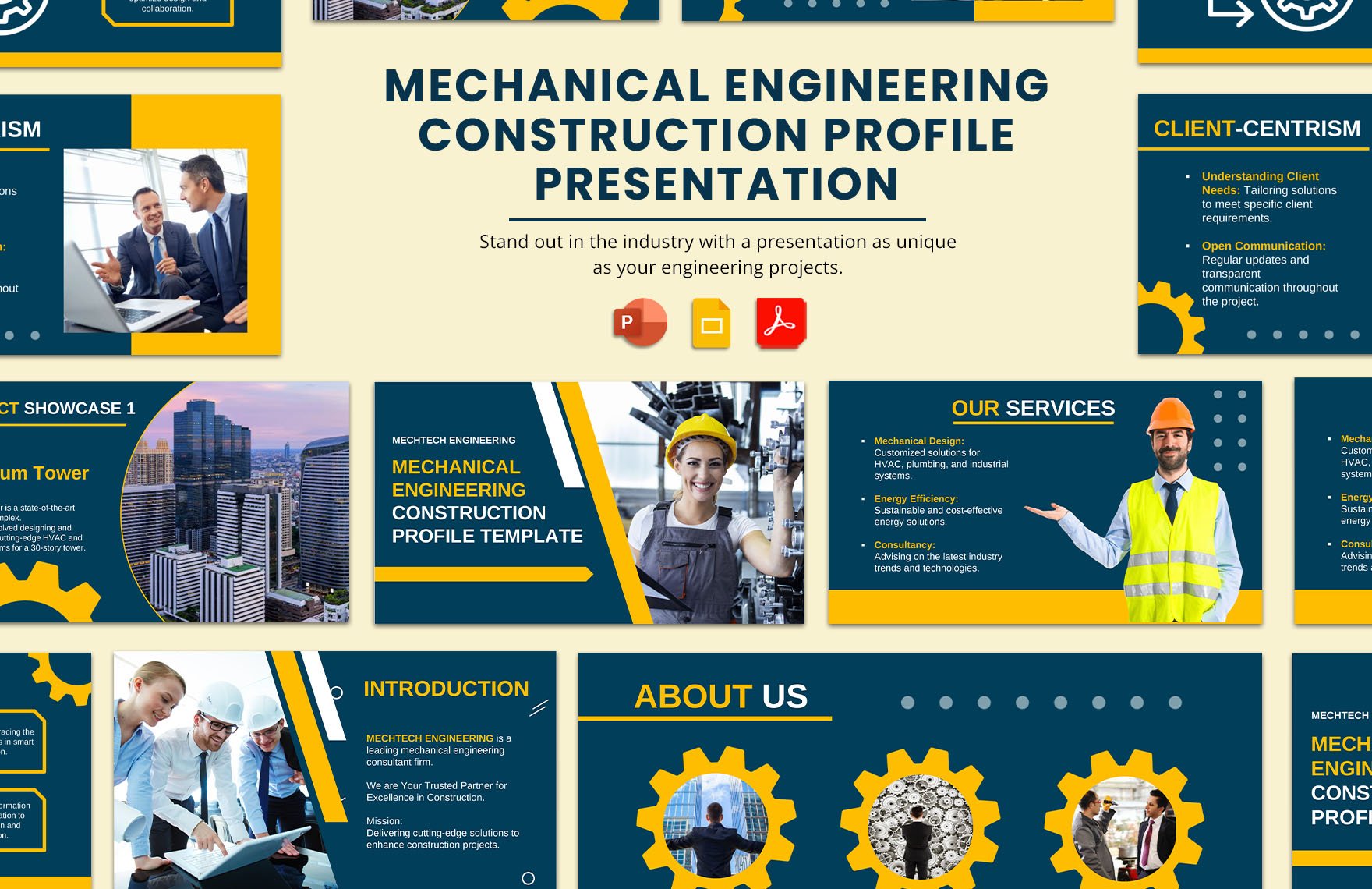 Mechanical Engineering Construction Profile Template