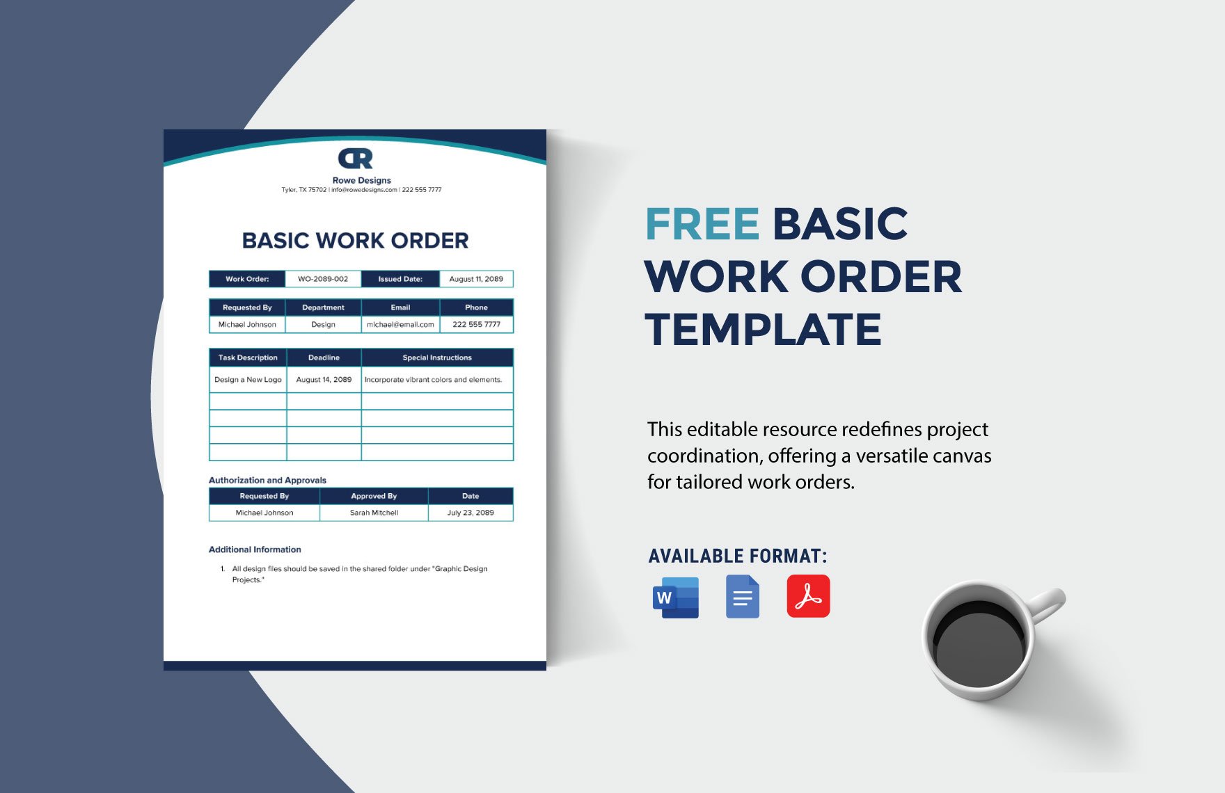 Basic Work Order Template