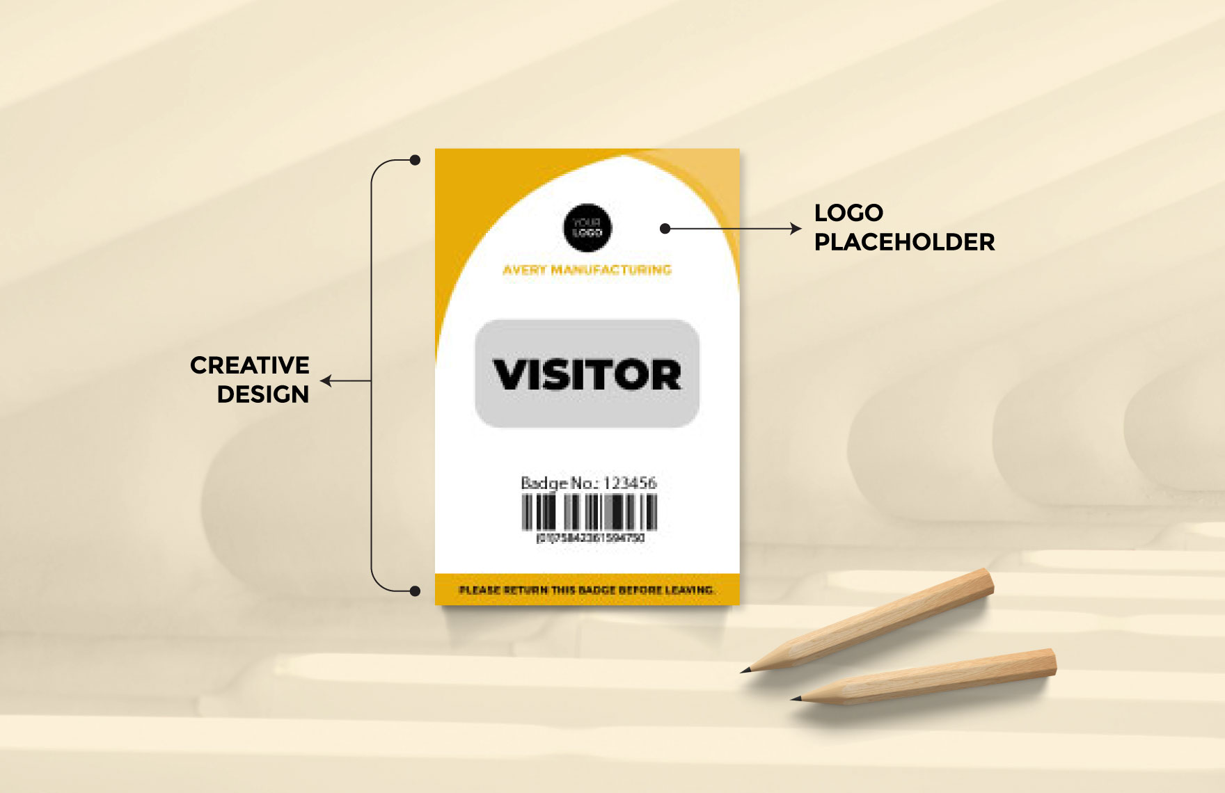 Avery Visitor Badge Template