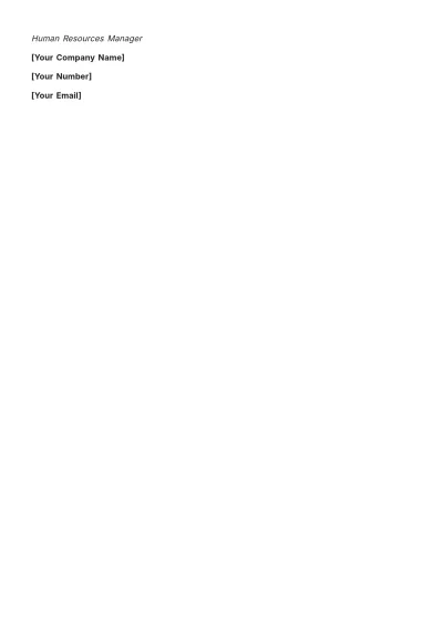 Free Sample Salary Letter Template to Edit Online