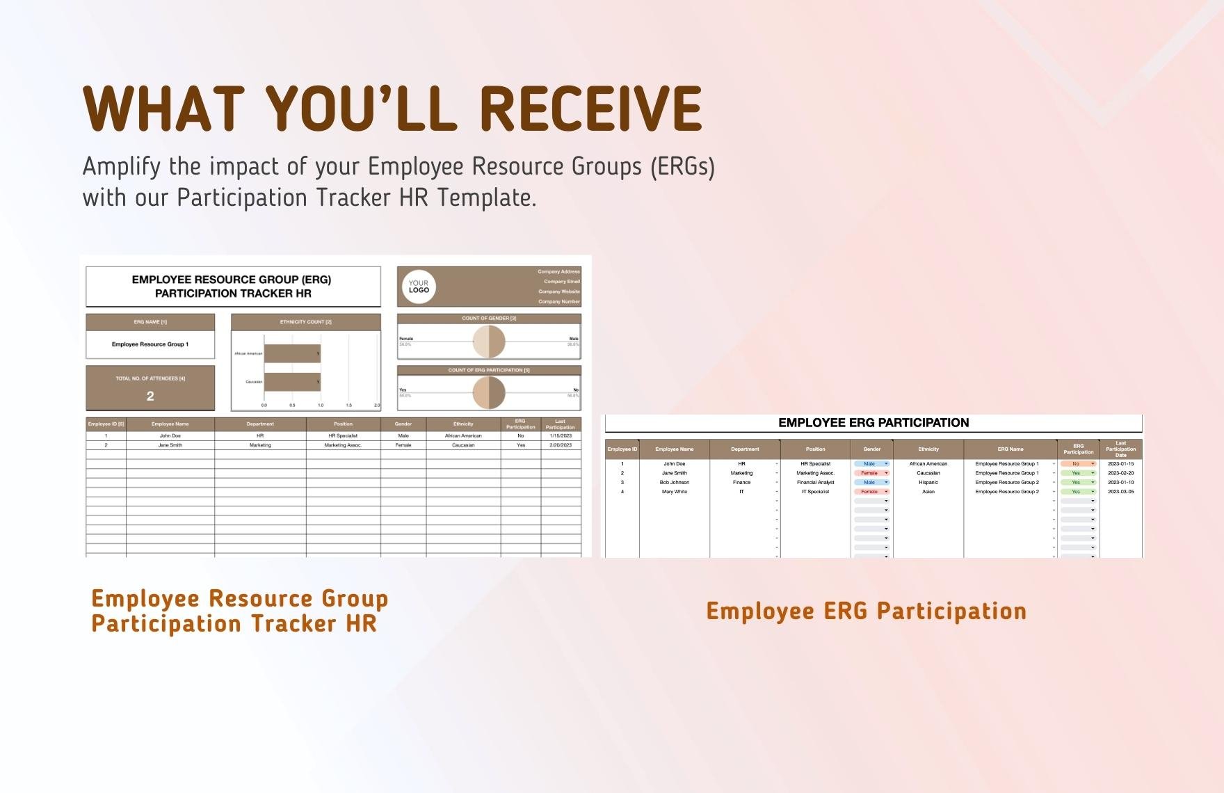 Employee Resource Group (ERG) Participation Tracker HR Template
