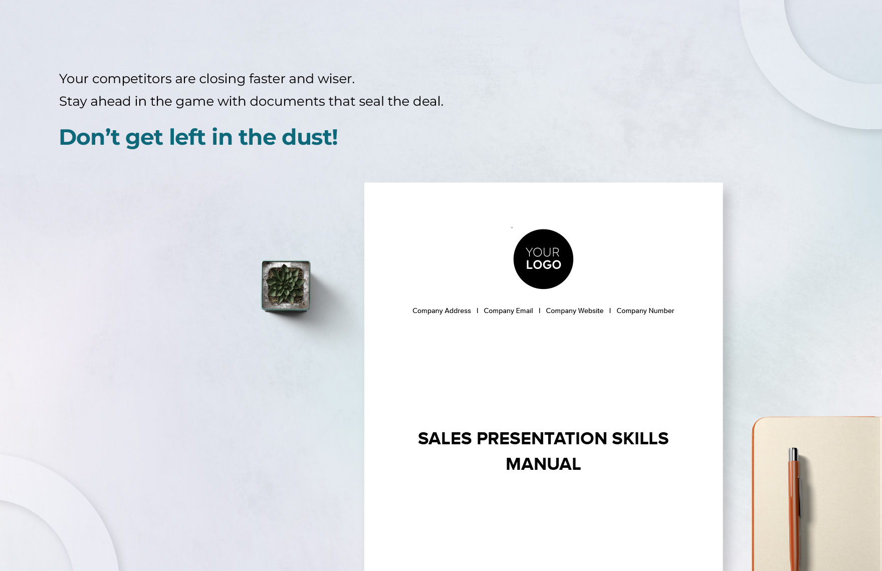 Sales Presentation Skills Manual Template