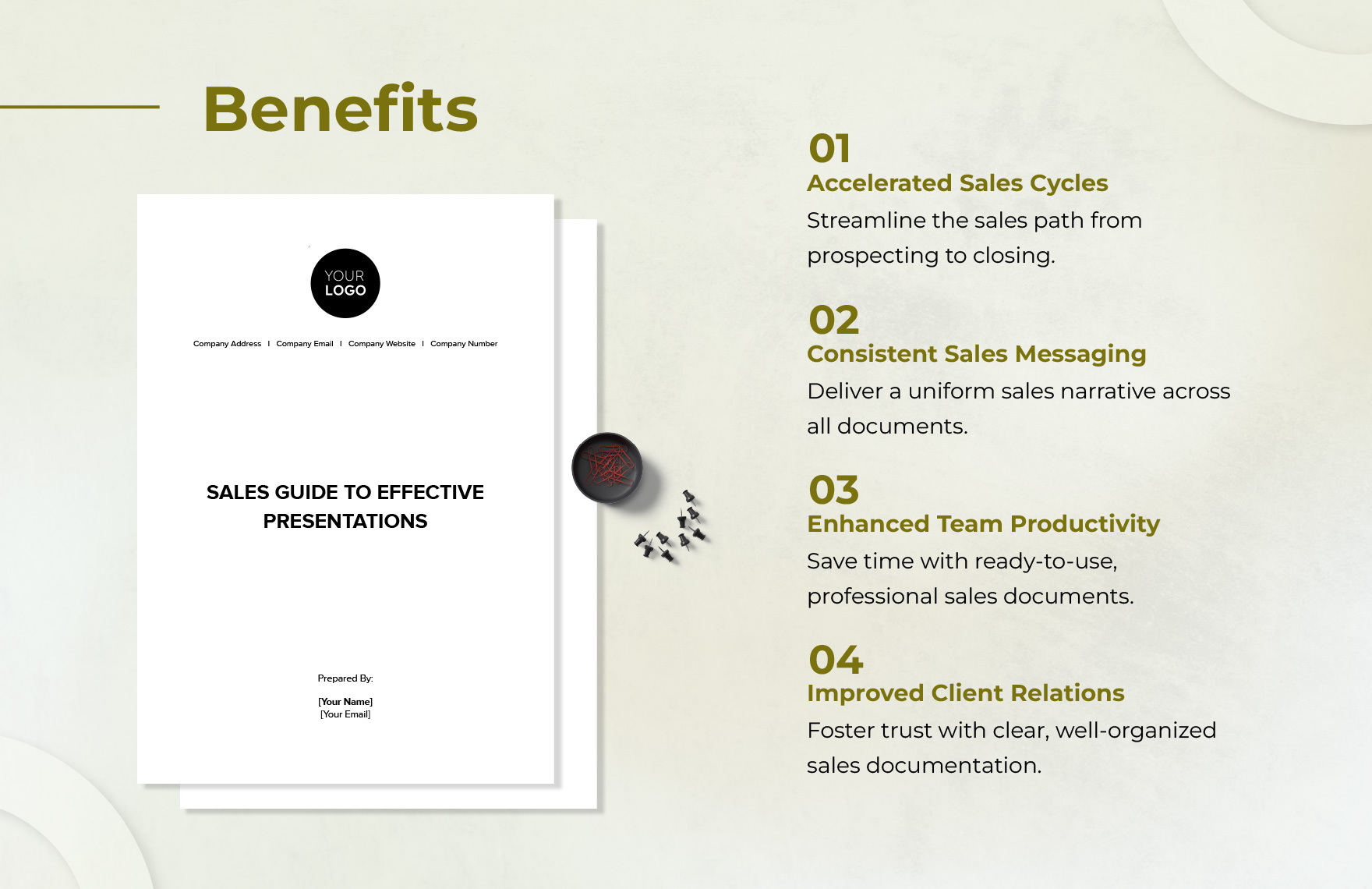 Sales Guide to Effective Presentations Template