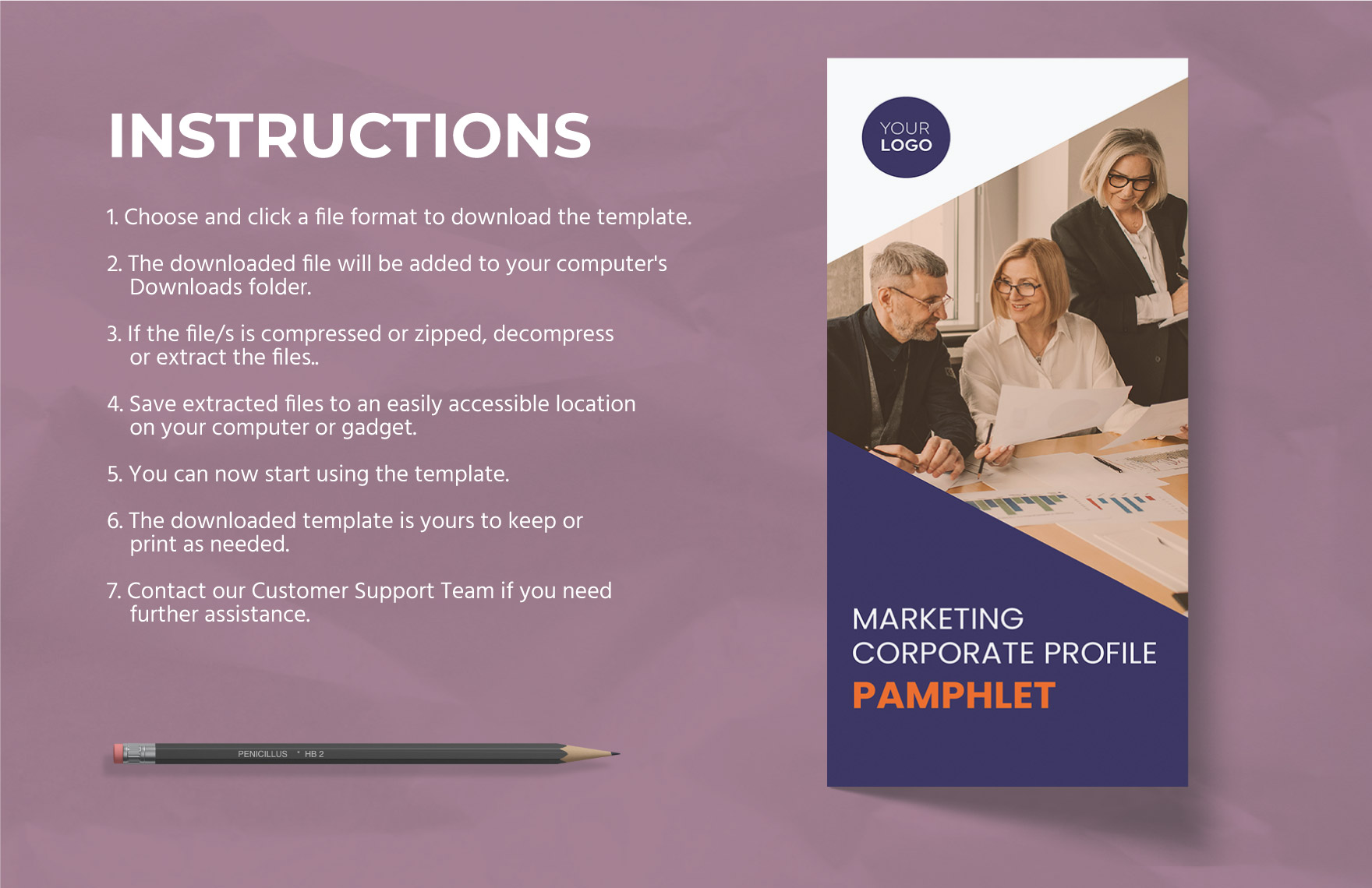 Marketing Corporate Profile Pamphlet Template