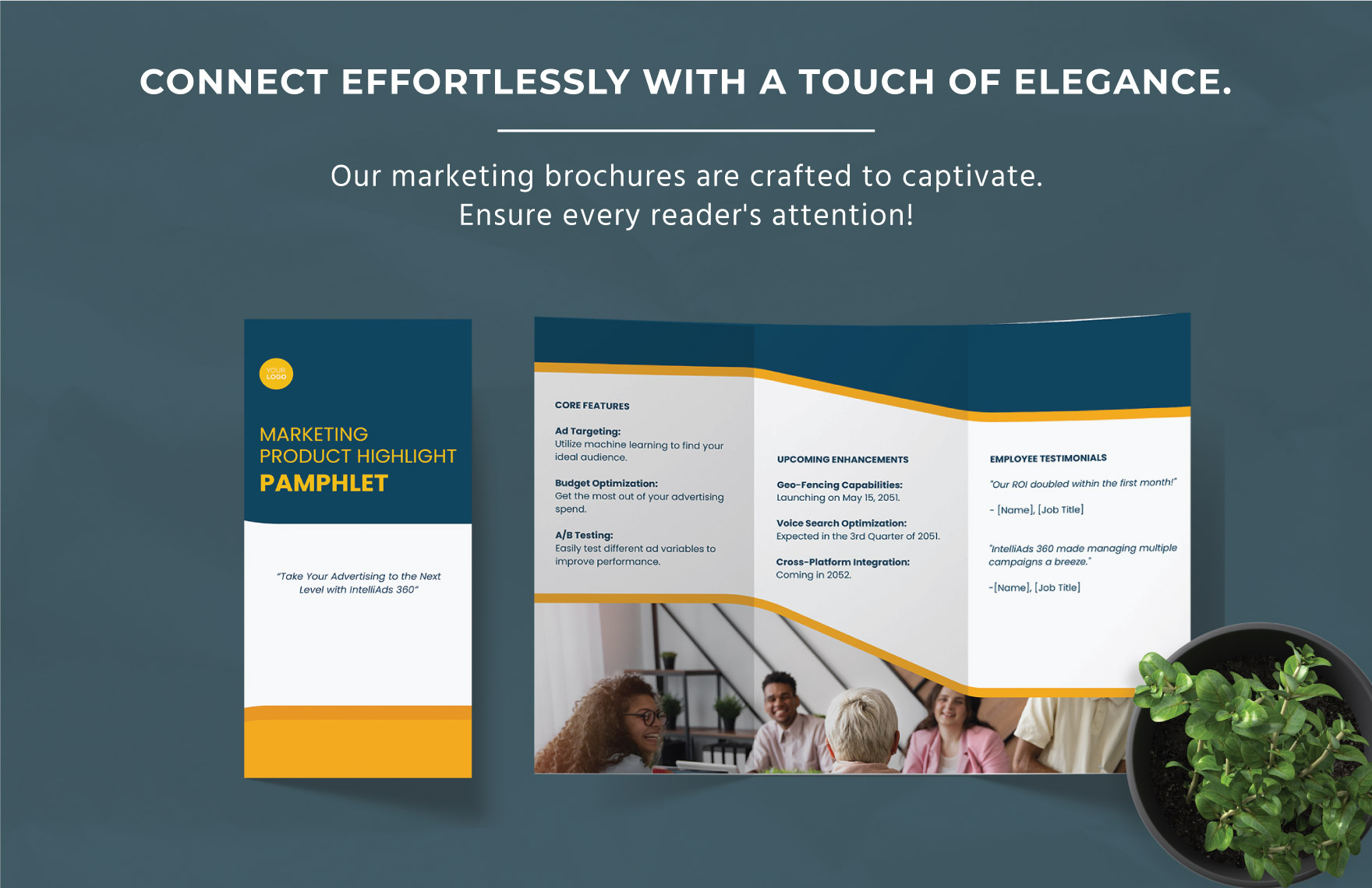 Marketing Product Highlight Pamphlet Template