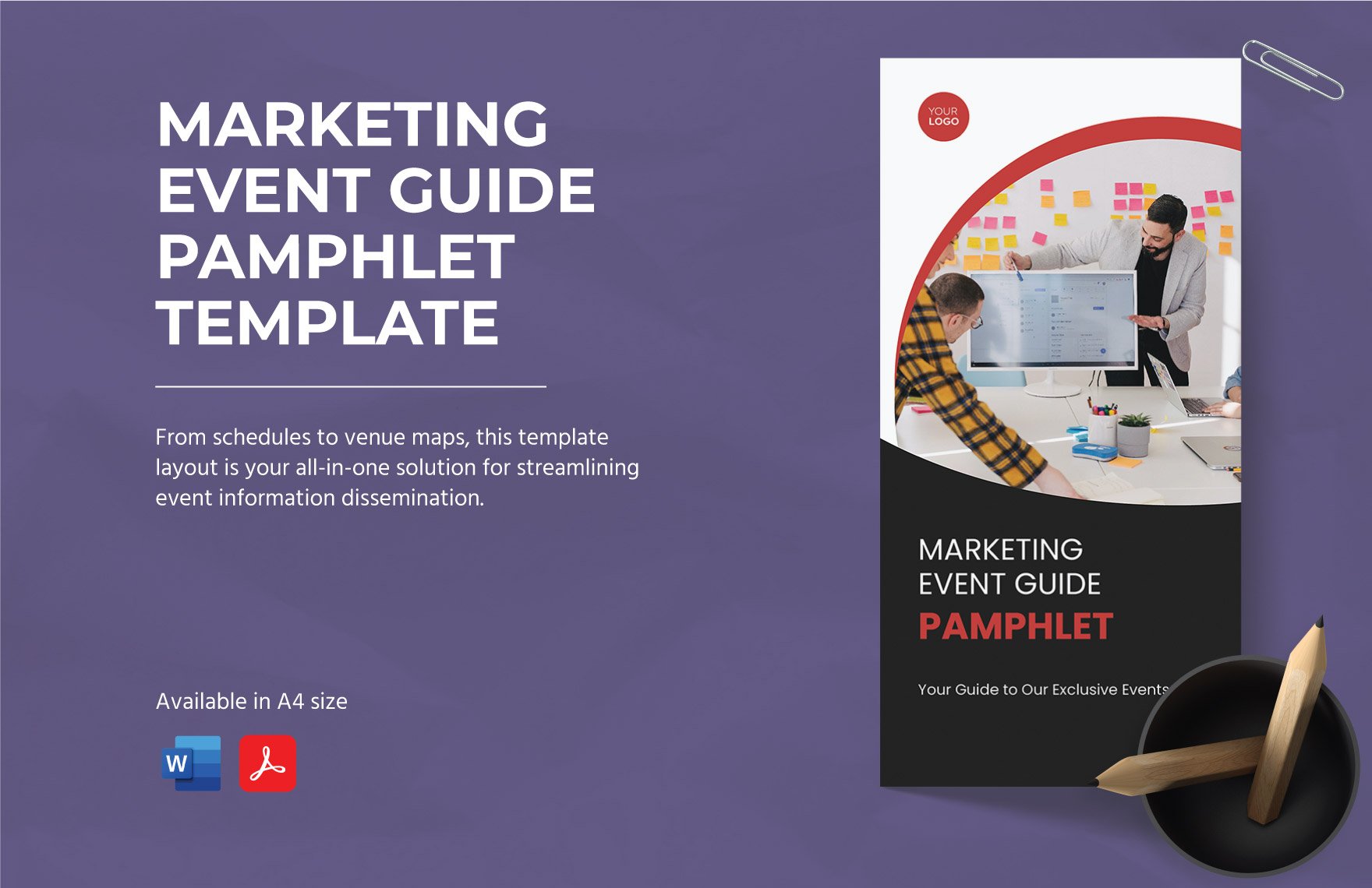 Marketing Event Guide Pamphlet Template