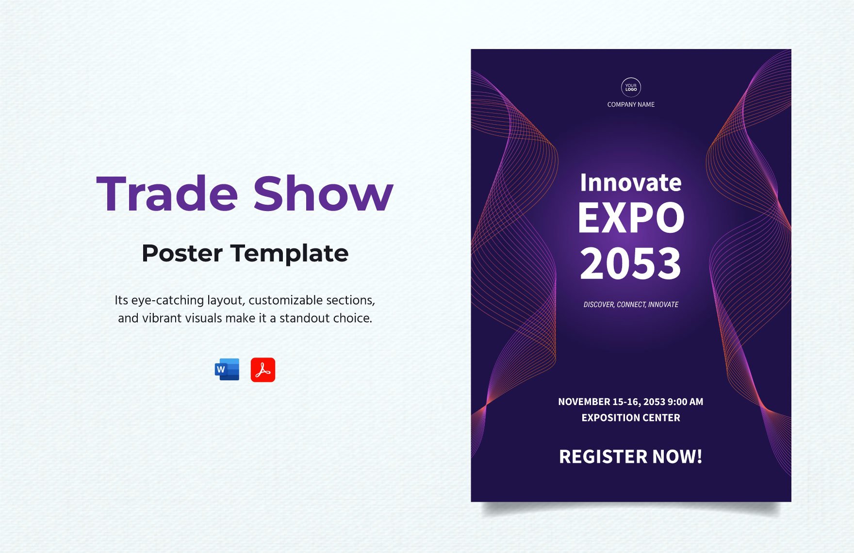 Trade Show Poster Template in Word, PDF