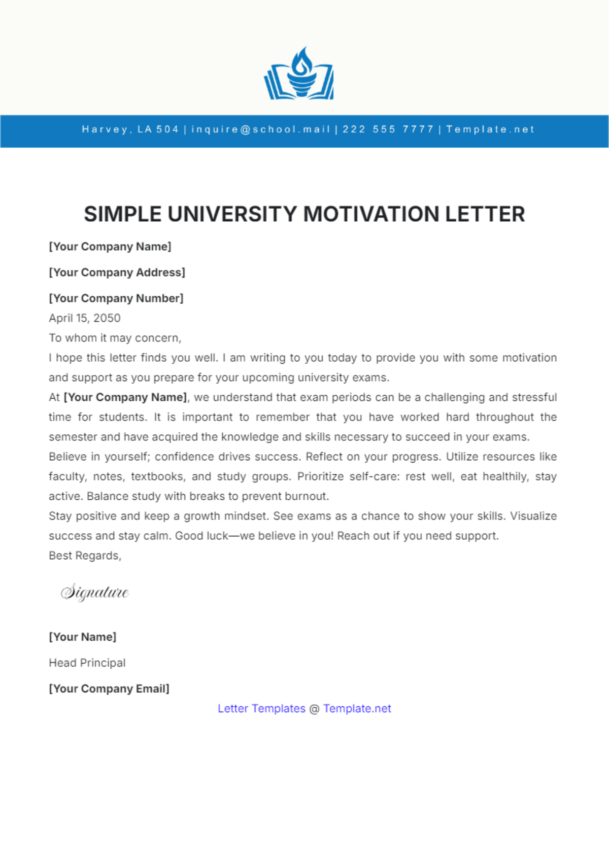 FREE University Letter Templates Examples Edit Online Download