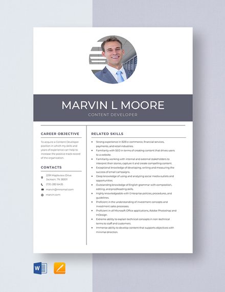 Free Software Developer Resume Template | Template.net