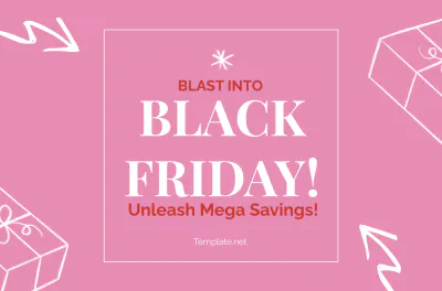 Free Pink Black Friday Banner Template to Edit Online