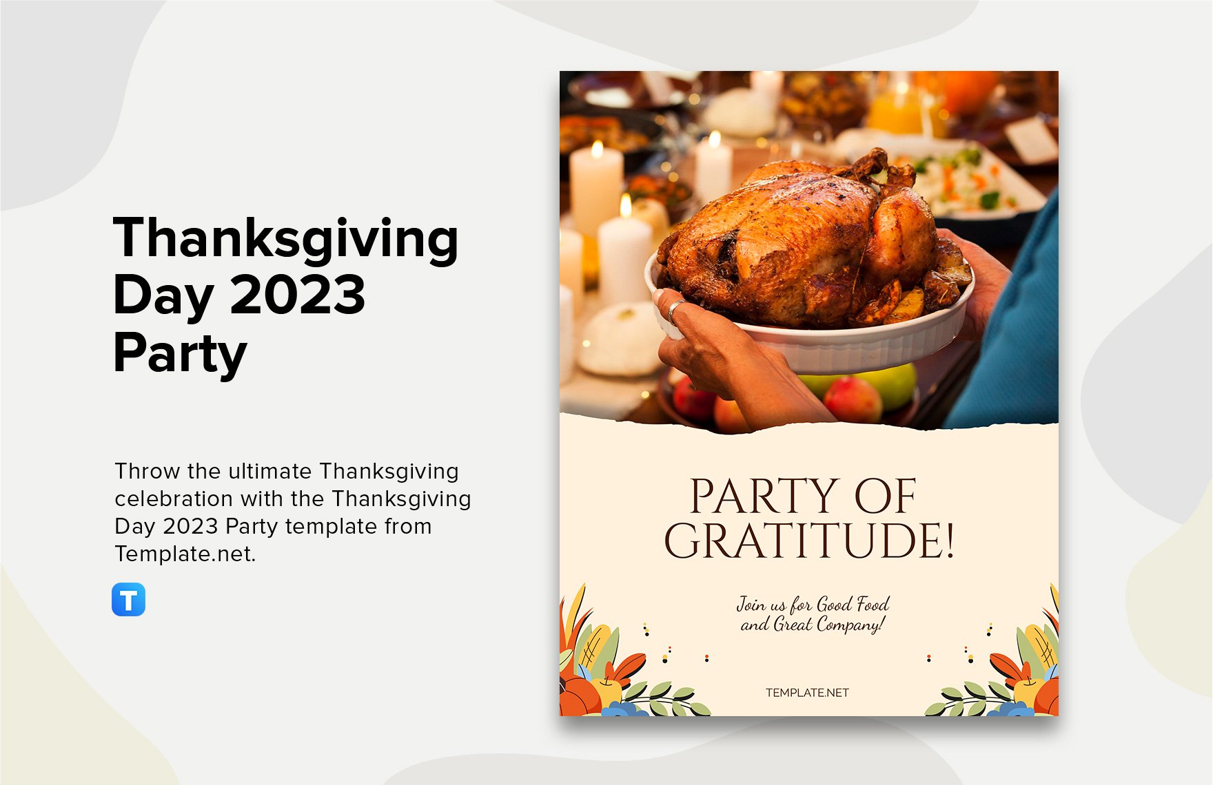 Thanksgiving Day 2023 Party Template