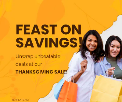 Free Thanksgiving Day Sale 2023 Template to Edit Online