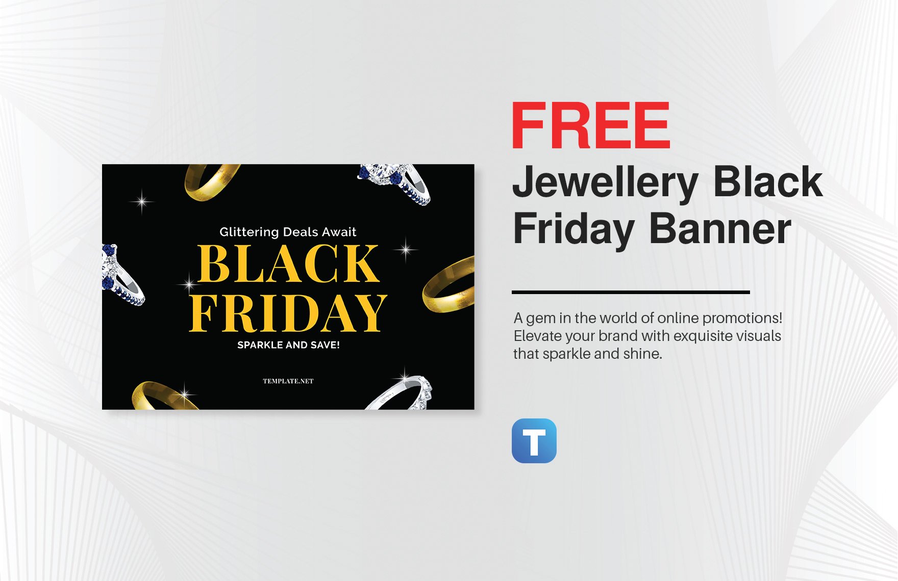 Free Jewellery Black Friday Banner Template