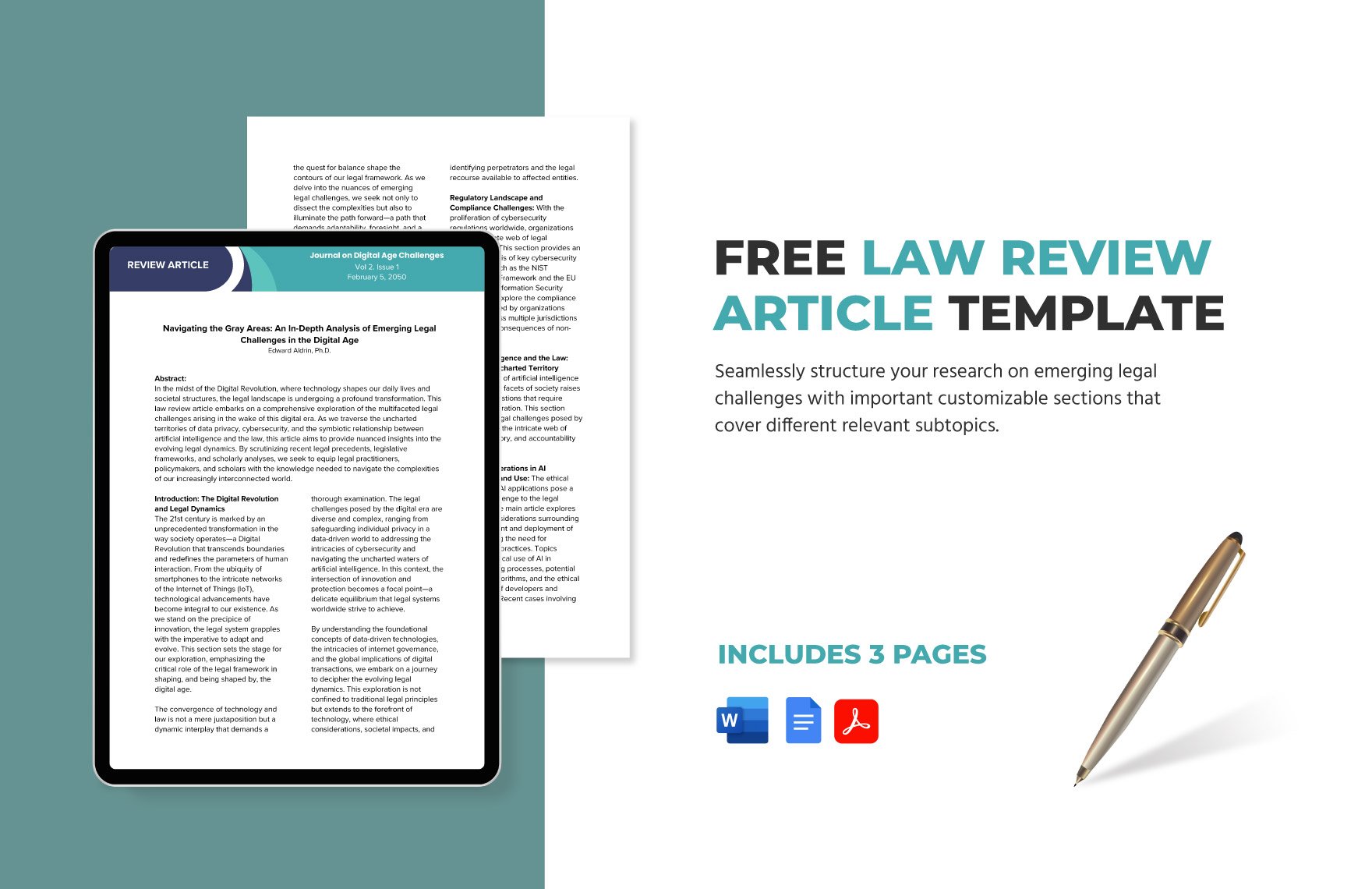 Law Review Article Template