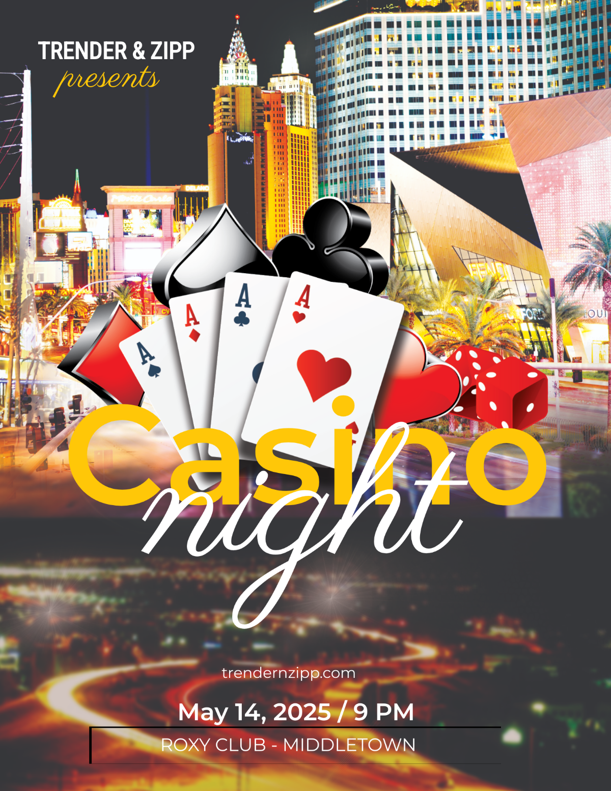 Casino Night Flyer Template