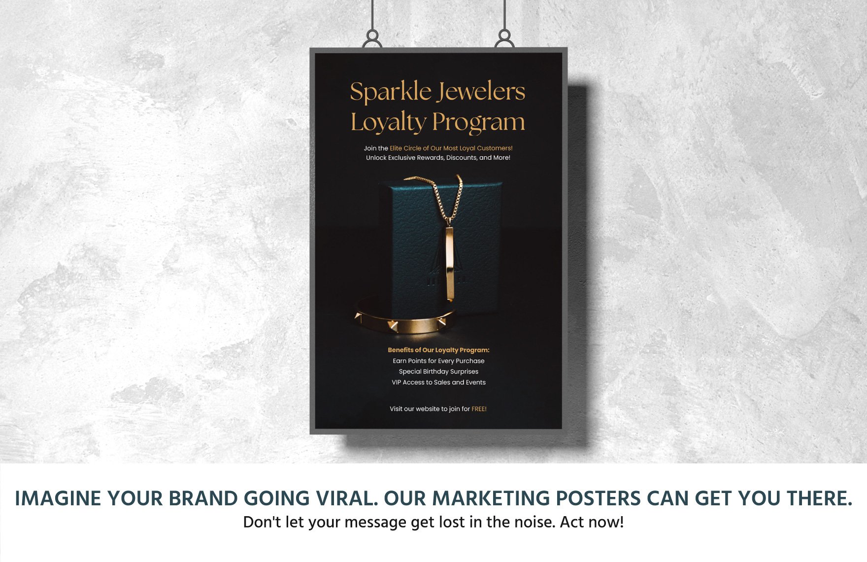Loyalty Program Launch Poster Template
