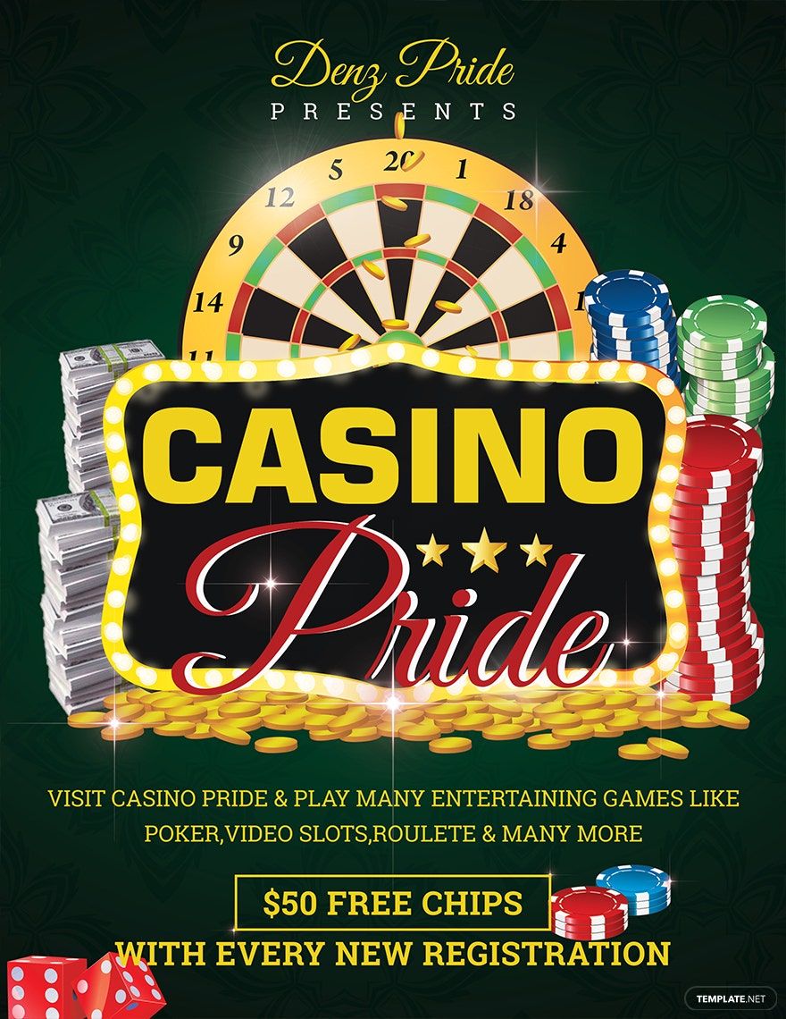 Casino Flyer Template in Word, Google Docs, Illustrator, PSD, Apple Pages, Publisher