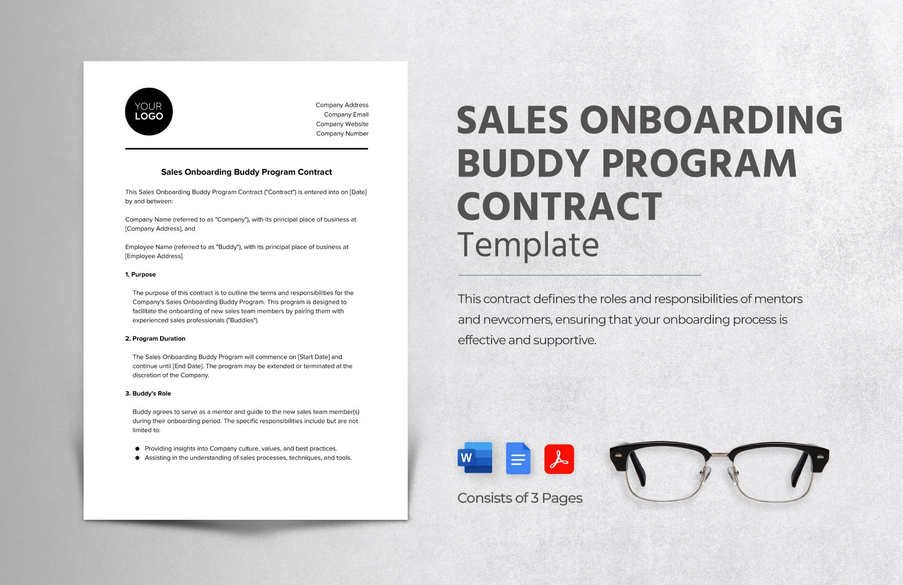 Sales Onboarding Buddy Program Contract Template