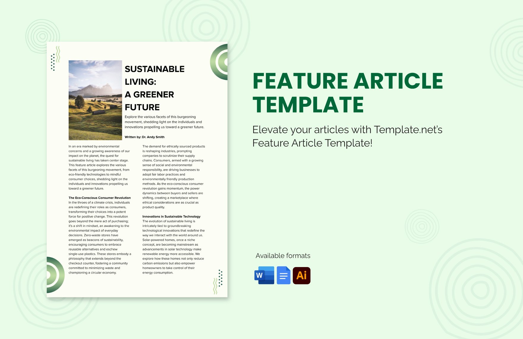 Feature Article  Template