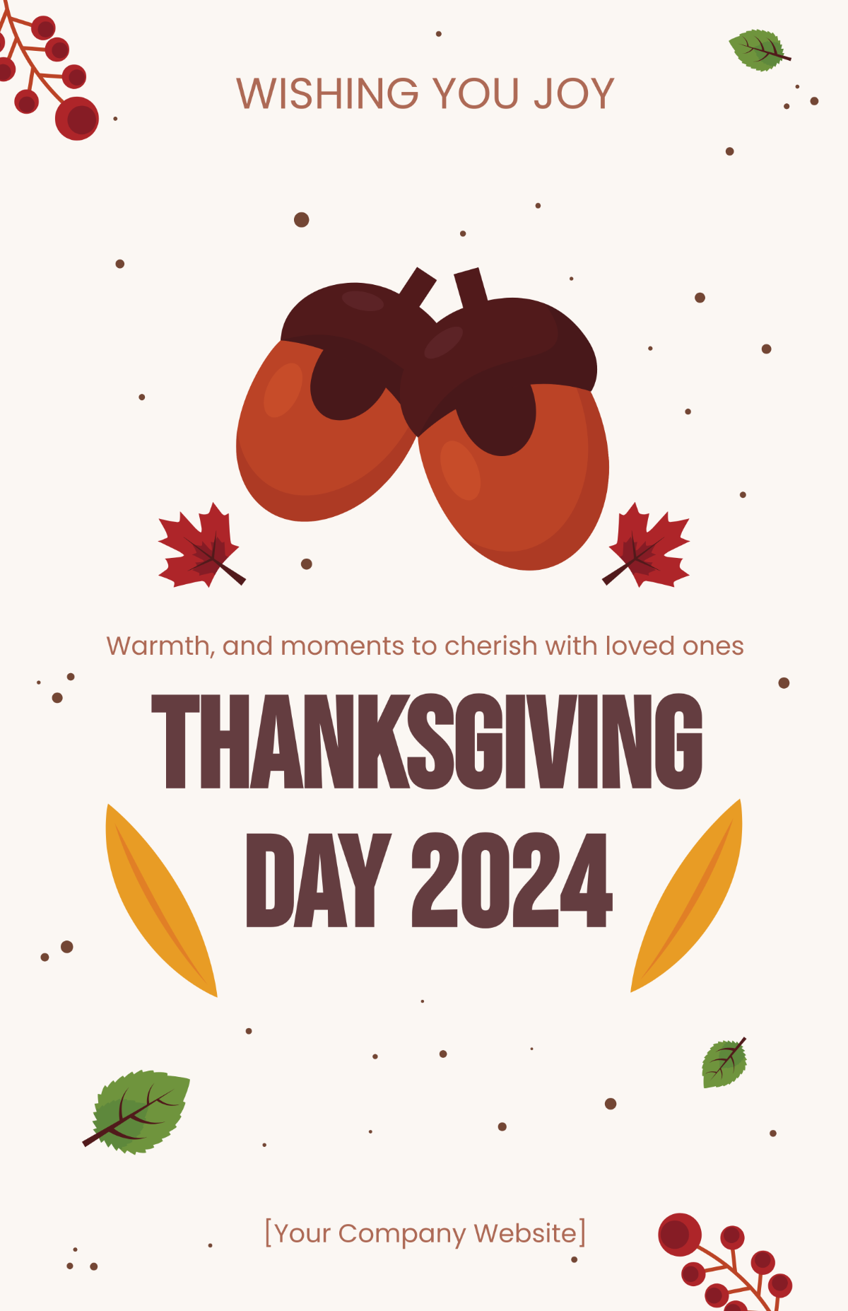 Thanksgiving Day 2023 Simple Poster