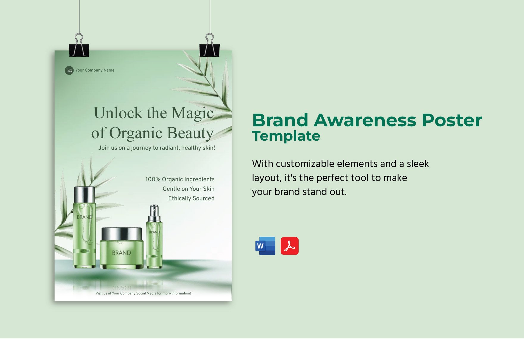 Brand Awareness Poster Template in Word, PDF