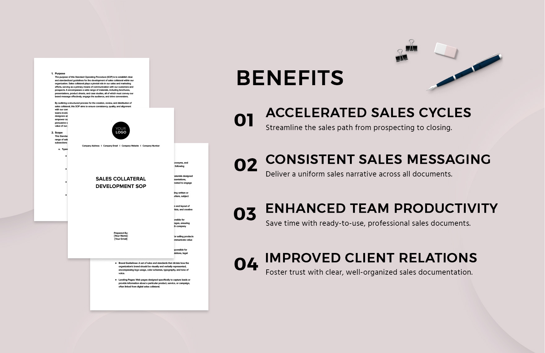 Sales Collateral Development SOP Template