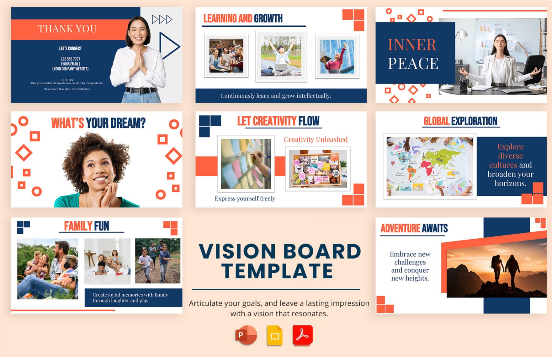 Free Vision Board Template